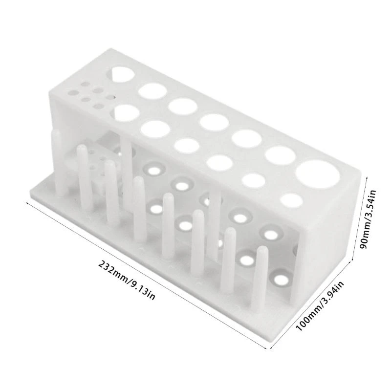 DXAB Test Tube Holder with 27 Slot Test Tube Display Stand Drying Rack 225x100x90mm