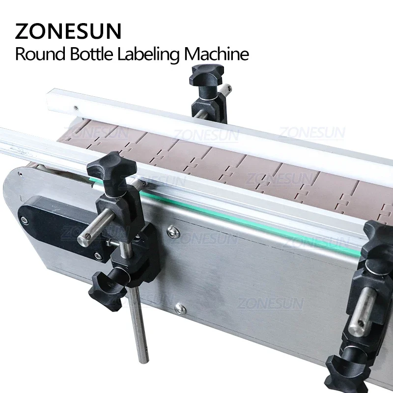 ZONESUN-máquina etiquetadora de latas para botellas, tarros de plástico y vidrio, Perfume, vino redondo, automático, Vertical, para producción