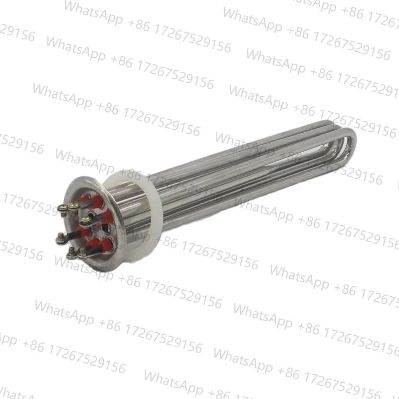 63mm Cap 380v 6000w Electric Water Heater Accessories Heating Element Tube Boiler Stainless Steel Parts