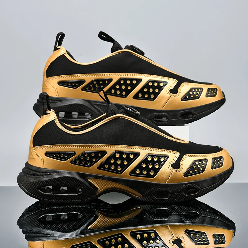 Men's Running Shoes 2025 New Breathable Wear-resistant Anti-slip Shock-absorption Full-foot Cushion Casual Sports Sneakers