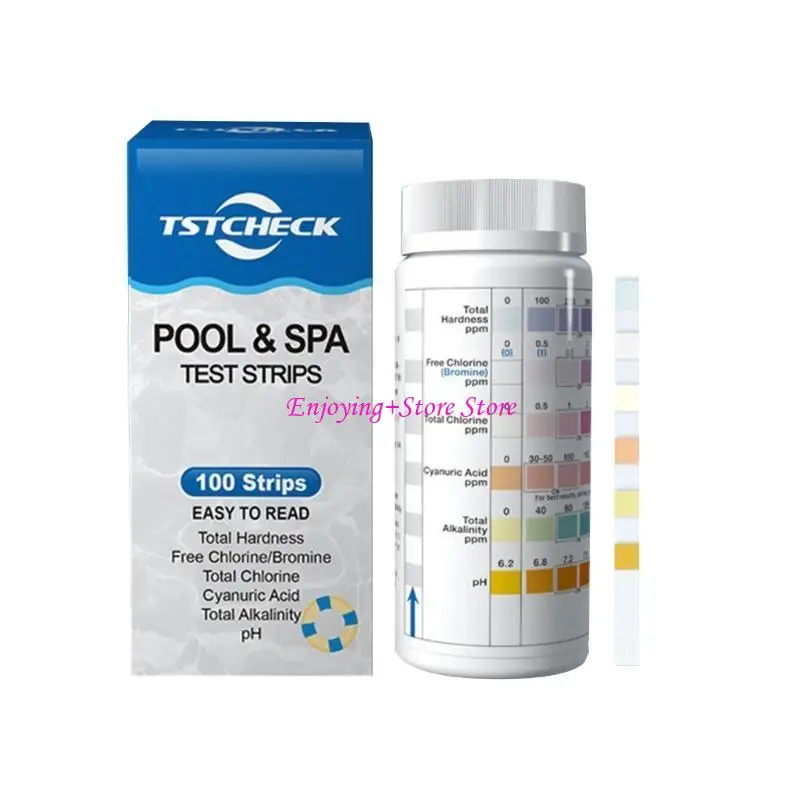 

G6DA YC007 Тестовые полосы 7 в 1 набор для тестирования для бассейнов и курортов, подходящих для всех