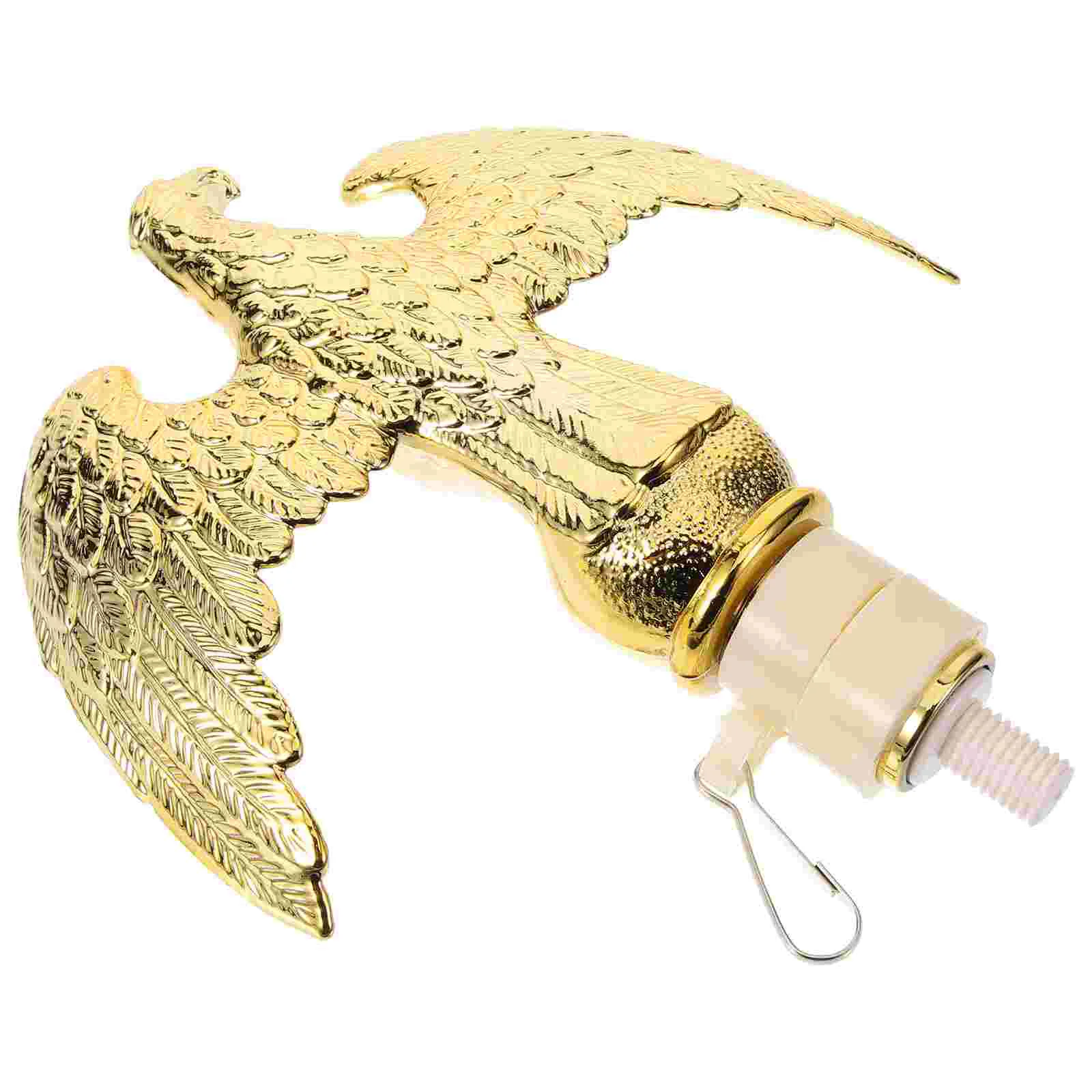 

Delicate Eagle Shape Flag Pole Top Decoration Outdoor Flag Pole End Ornament Flagpole Head Eagle Head Square Flag Top Card Head