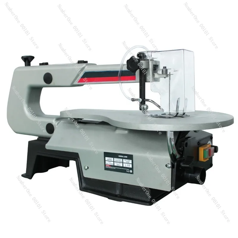 Woodworking Workshop 16 Inch Variable Speed Scroll Saw Tabletop Curved Jigsaw Machine With Cast Iron Base Precision Fine Wood