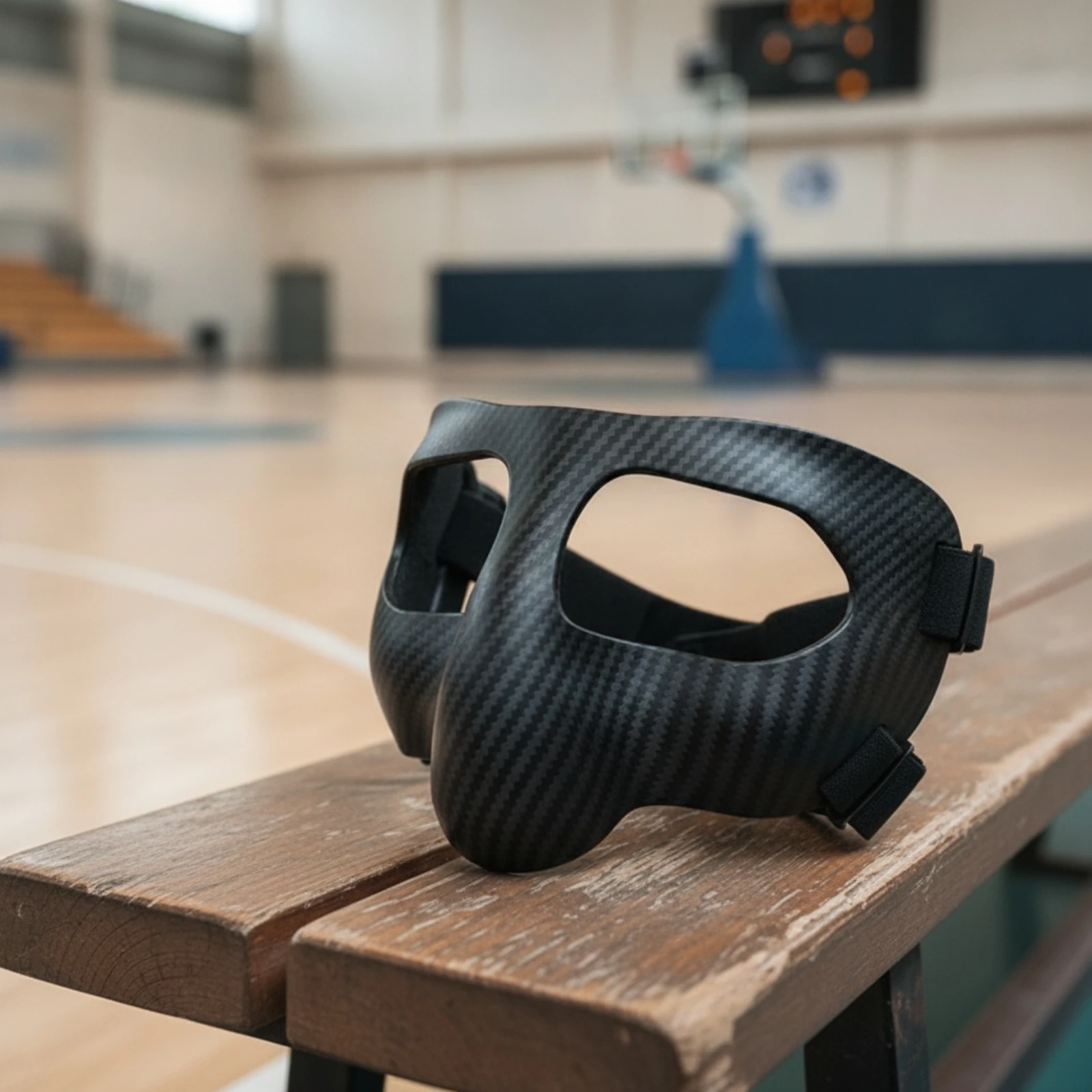 Sports Face Mask Adjustable Nose Guard Face Mask Nose Guard Lightweight Shatterproof for Basketball Players, Soccer