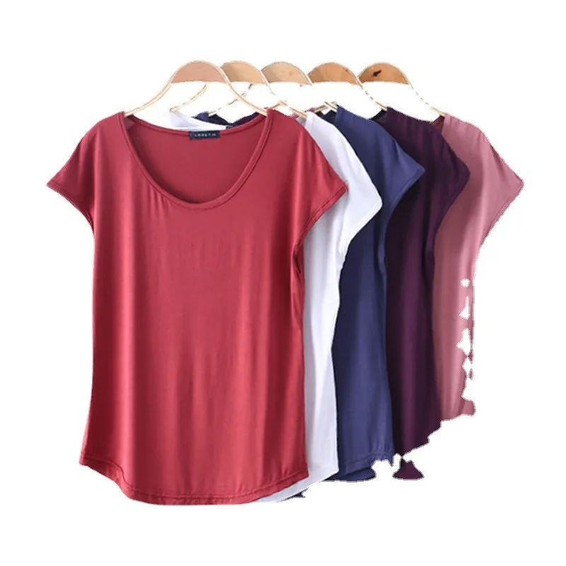 モディ モダル スウェル ラウンド ネ ティルト レディース サマー ニュー スレ ベース イルト スリム フィット トップ トレンディ 韓国バージョン ベース ティー