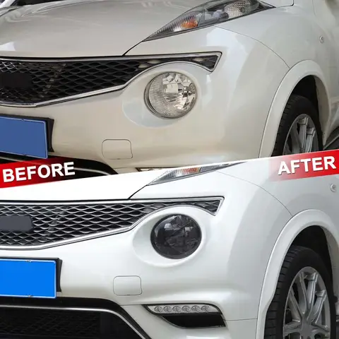 For 2011-2019 Nissan JUKE Infiniti ESQ PVC Car Front Headlight Light Film Trim Sticker Protective Auto Accessories 10 best sales nissan juke 2012 - №9
