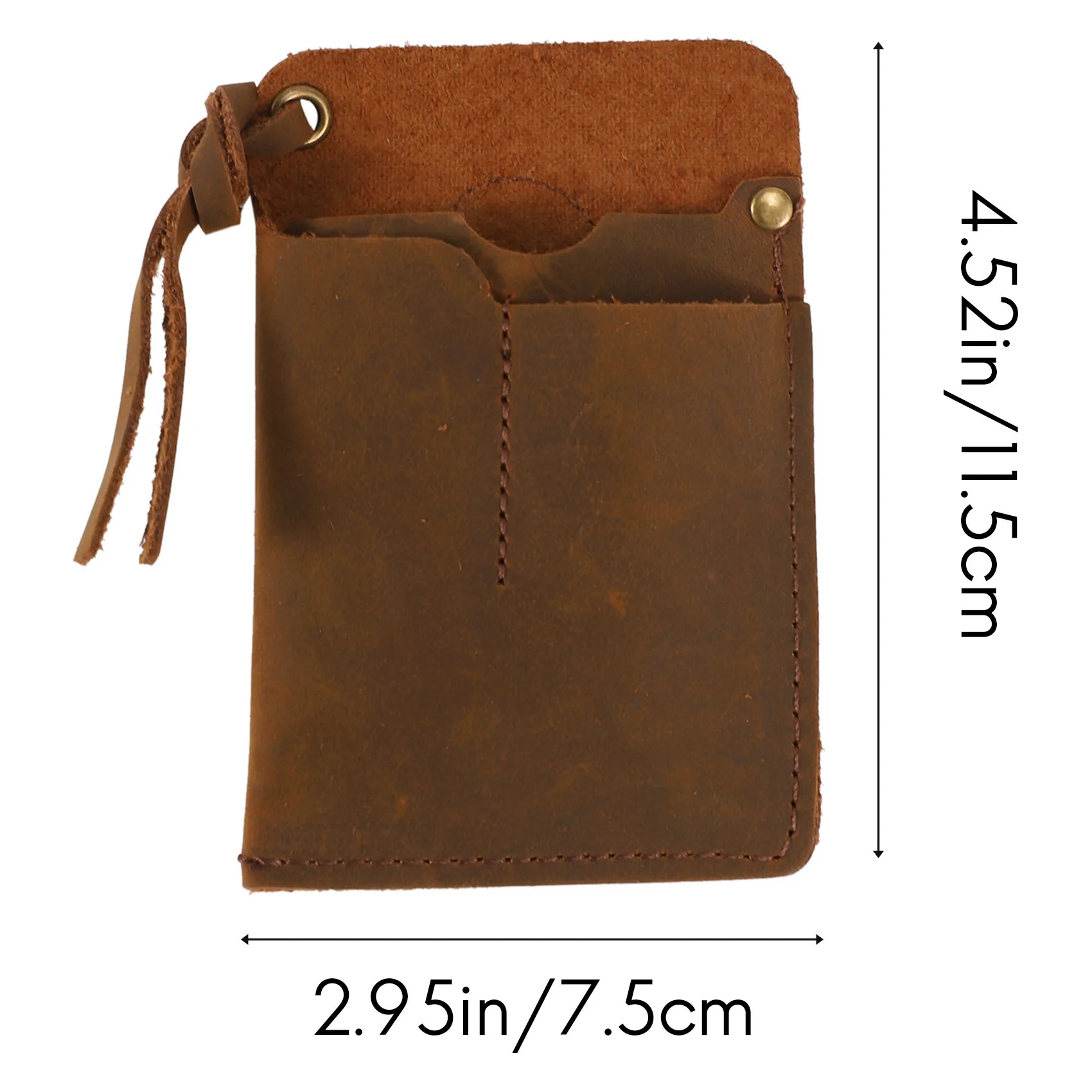 ABQR Handgemaakte Organizer Lederen Schede/Organizer Slip Pouch Case voor Zaklamp/Multi-Tool/Mes/Pen