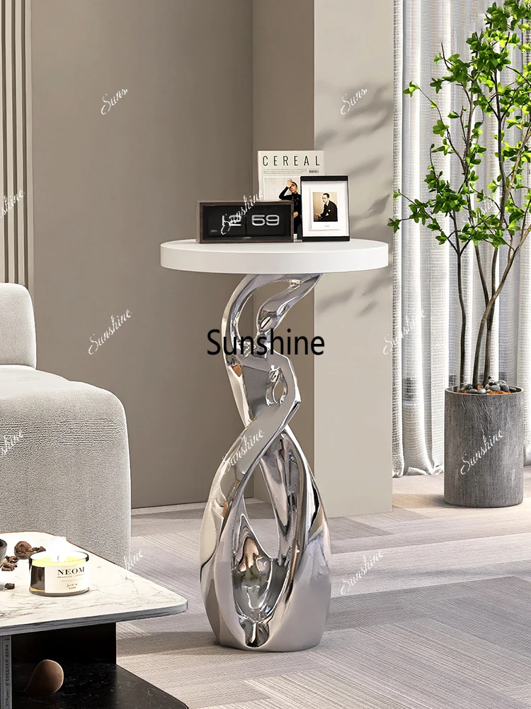 

Modern Abstract Art Ornaments, Furniture, Light Luxury Living Room Coffee Table, Sofas Side Table, Corner Table, Bedside Table