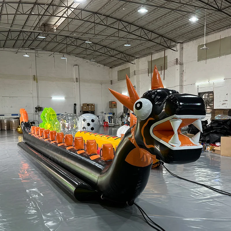 For Commercial Inflatable Flying Water Tubes Dragon Boat Towable Banana Tube Sport Sea Game Toy