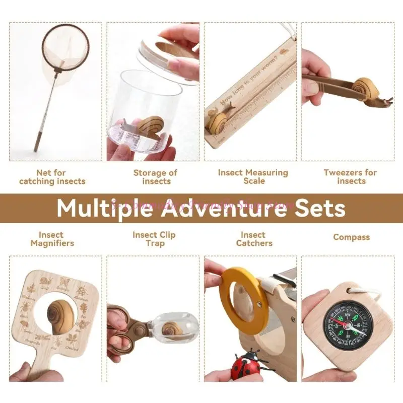 85AE Insect Collecting Kits with Observation Box For Kids Outdoor Nature Explore