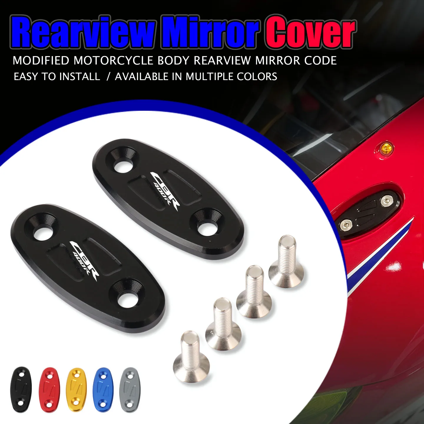 Motorrad Rückspiegel Sitz Dekorative Abdeckung Spiegel Basis Für CBR650R CBR500R CBR400R