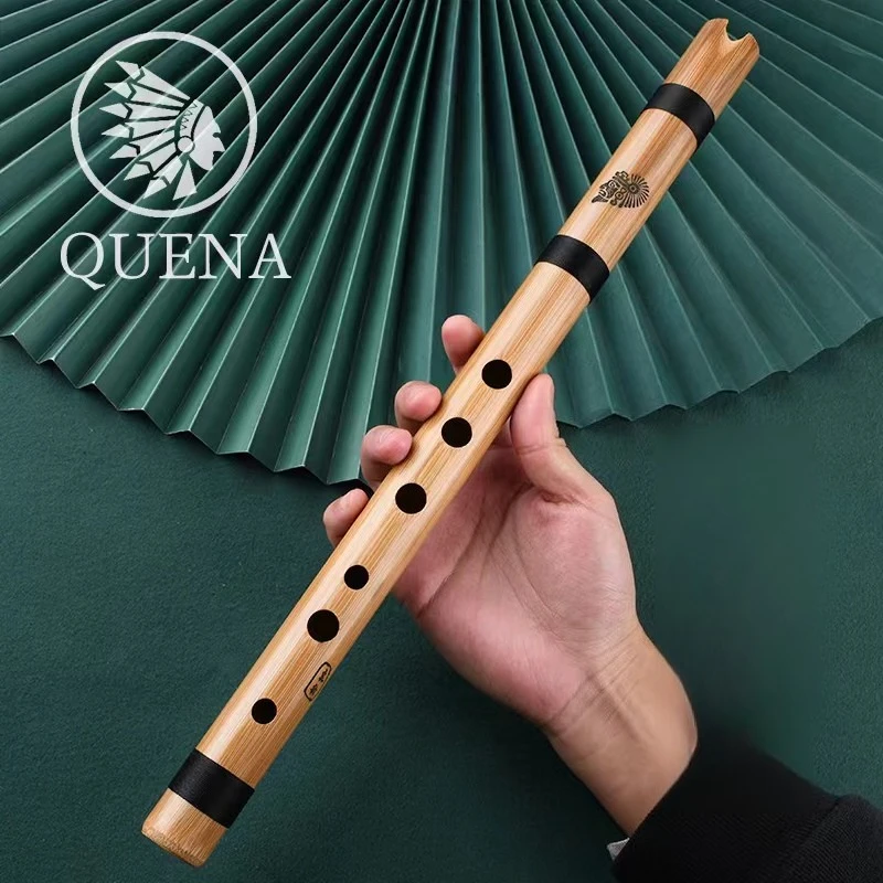 F/G/C/A Tone Quena Flute Handmade Bamboo Quena Recorder Professional Beginners Playing 7 Holes Recorder Native American Flutes
