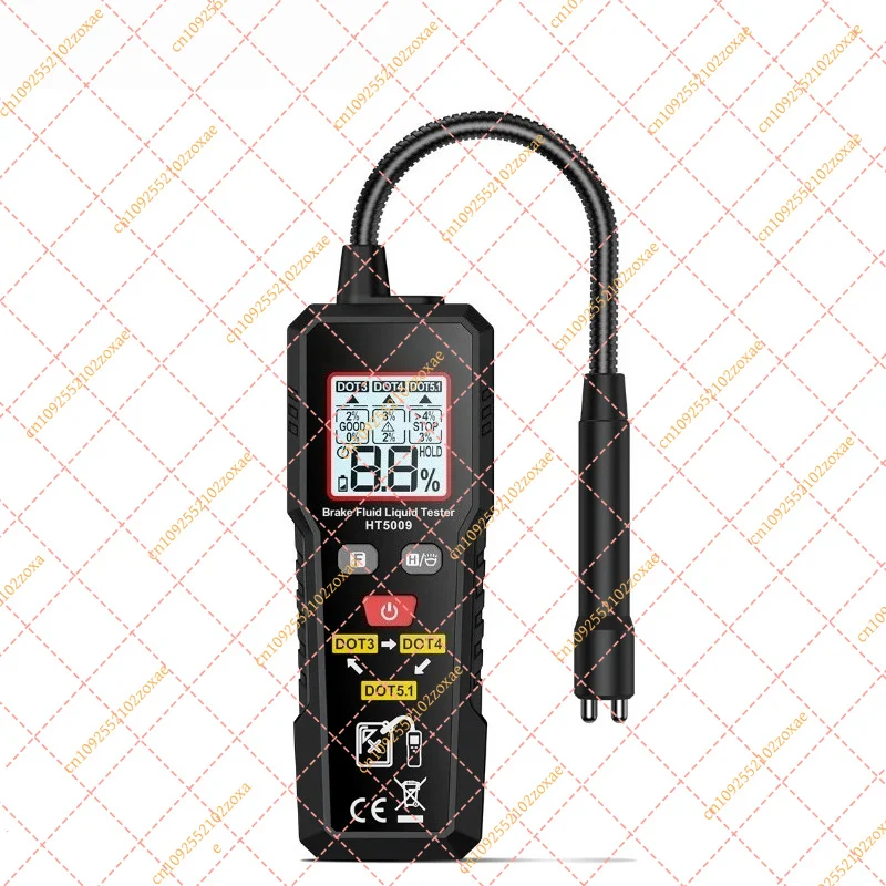 HT5009 Brake Fluid Tester High Precision Oil Detector Moisture Content Pen Auto Car Maintenance Tool Automotive Accessories