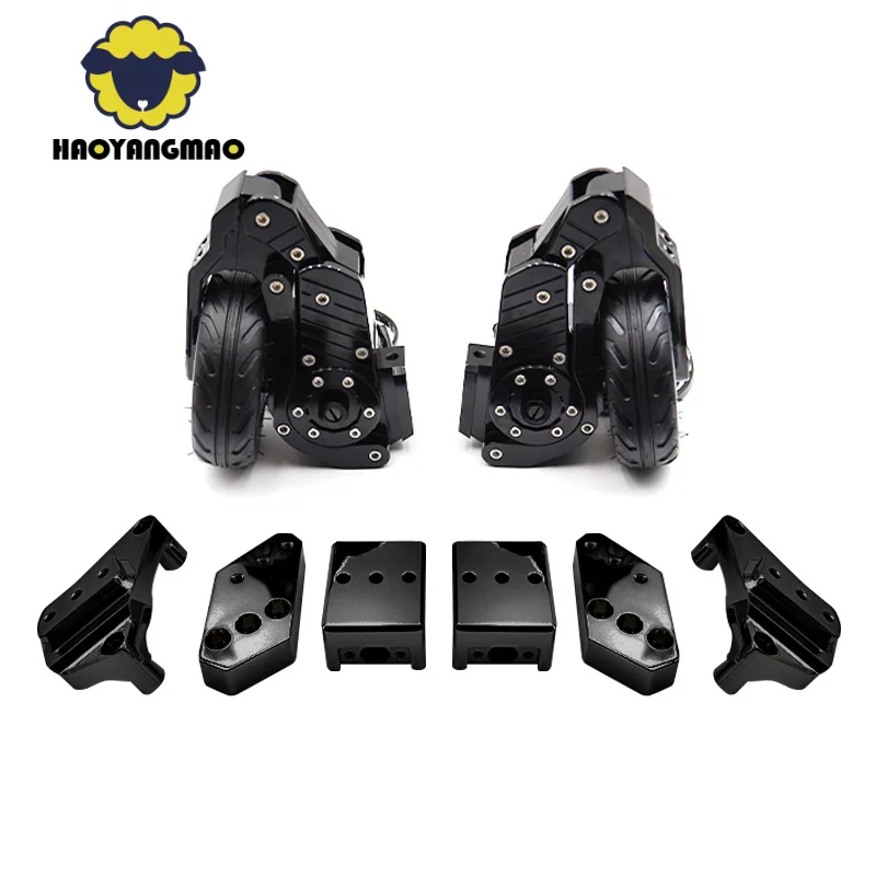 HYMOTO LandinGear Stainless Steel Motorcycle Gear Auxiliary Bikes Parking Bracket Frame Landing Wheels for R18 K1600