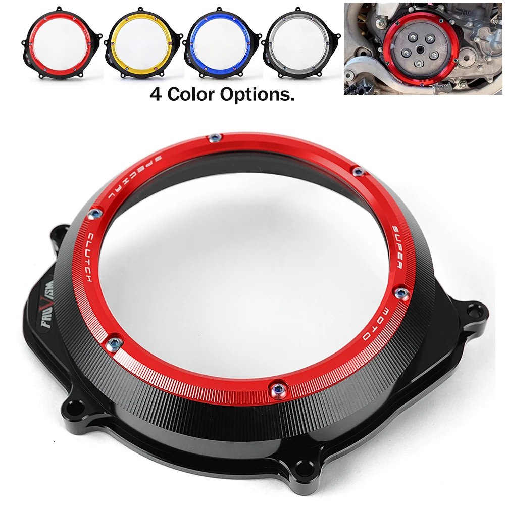 

Clear Clutch Cover For Honda CRF450R 2009 - 2016 2010 2011 2012 2013 2014 2015 / CRF 450 R / CRF 450R