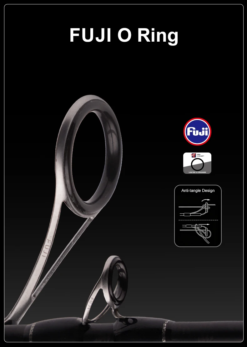 PURELURE JIEKE 7FT 8FT Hochkarbon-Spinn- und Casting-Angelrute Universal für Weitwürfe mit Fuji-Zubehör Schnelle Aktion – Detail 4