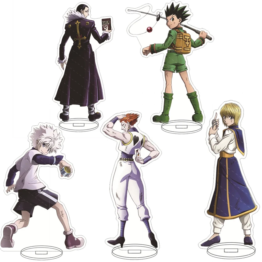 16CM Anime Acryl-Ständer HUNTER×HUNTER Gon Freecss Killua Zoldyck Kurapika Leorio Paladinight Cosplay-Figuren Ornamente Geschenke