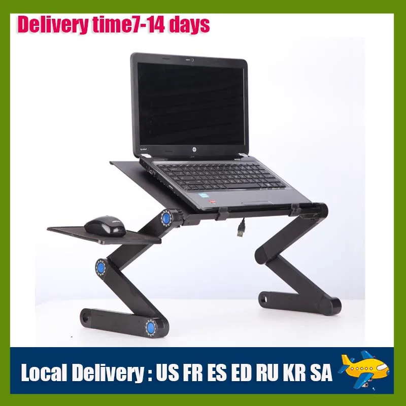 

Aluminum Alloy Folding Laptop Stand Adjustable Notebook Computer Lapdesk For TV Bed Sofa PC Table Desk Stand Multifunctional