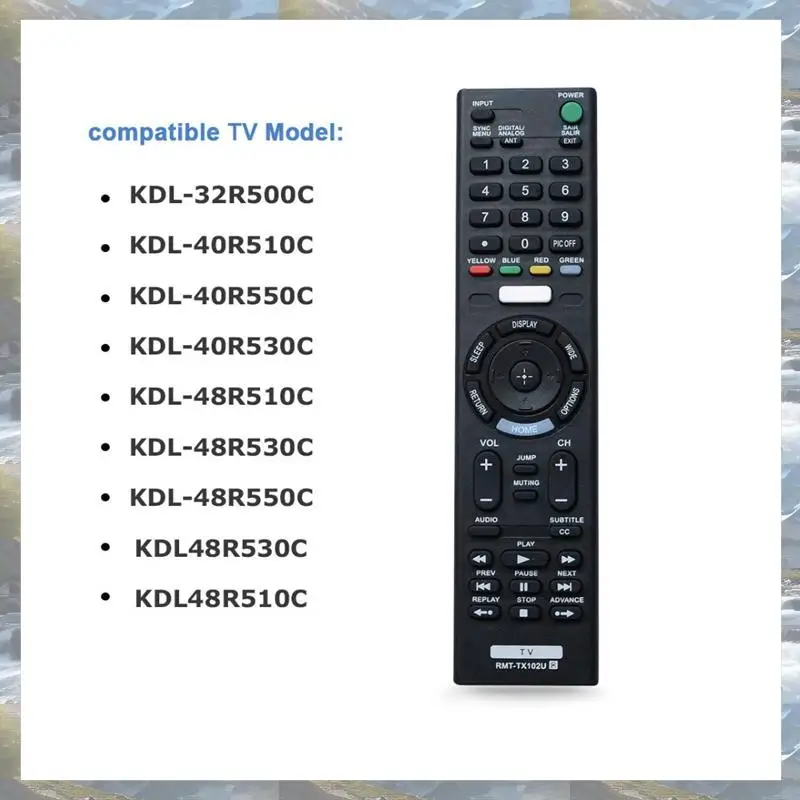 T82C gran oferta-2X Control remoto de TV inteligente para Sony Rmt-Tx102u para Rmt-Tx100d Rmt-Tx101j Rmt-Tx101d Rmt-Tx100e Rmt-Tx101e Rmt-Tx20