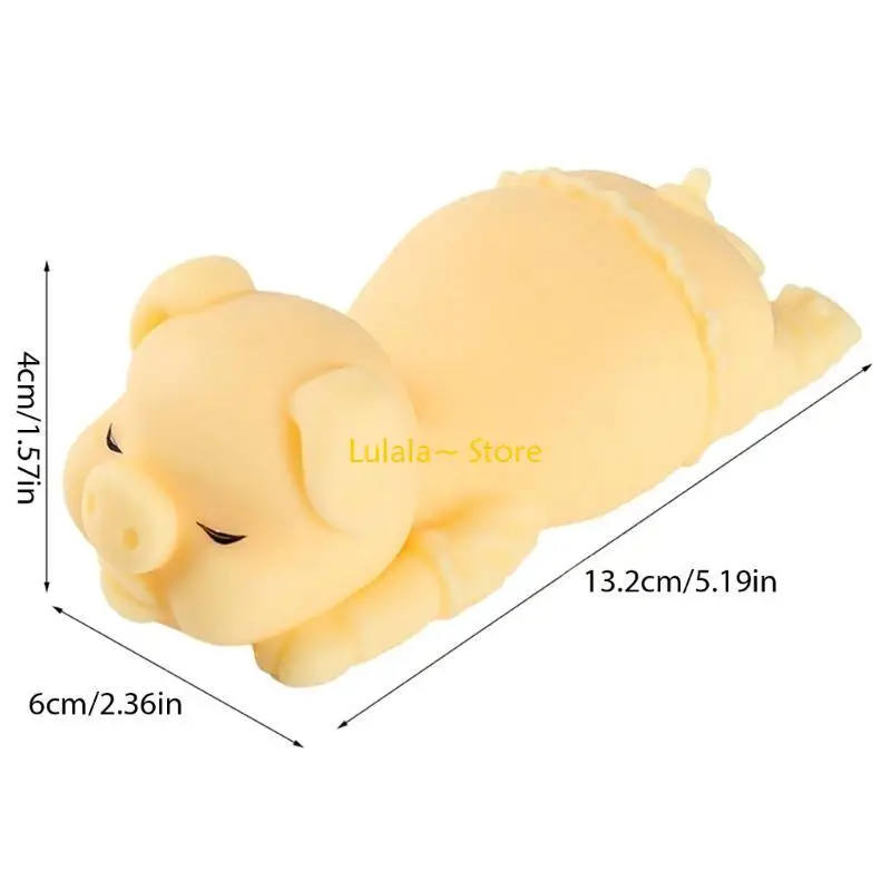 Y4QA Squeeze Toy Realistische varken langzaam stijgende sponsbalkantoor Volwassen Decompressiespeelgoed