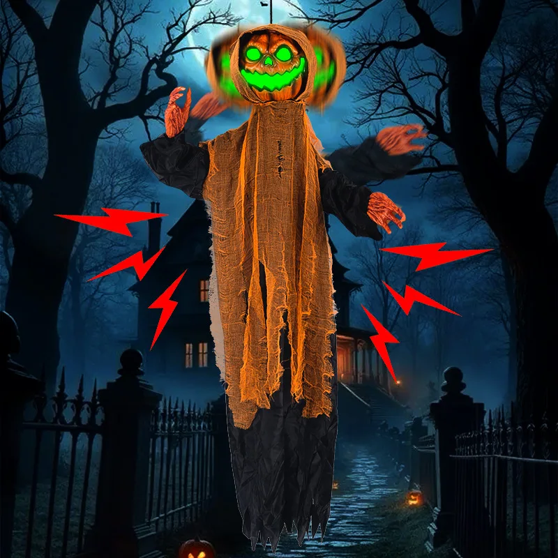 

Halloween New Pumpkin Hanging Ghost Decoration Swing Decoration Horror