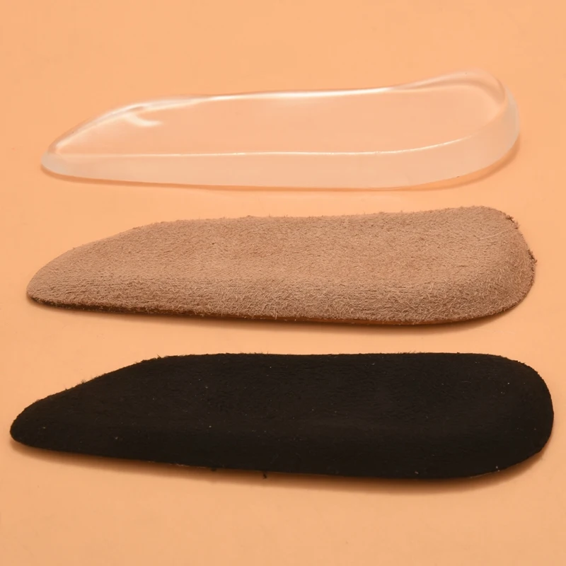 Medial & Lateral Heel Wedge Silicone Insoles For Supination And Pronation, Corrective Adhesive Gel Shoe Inserts For Bow Legs, Fo