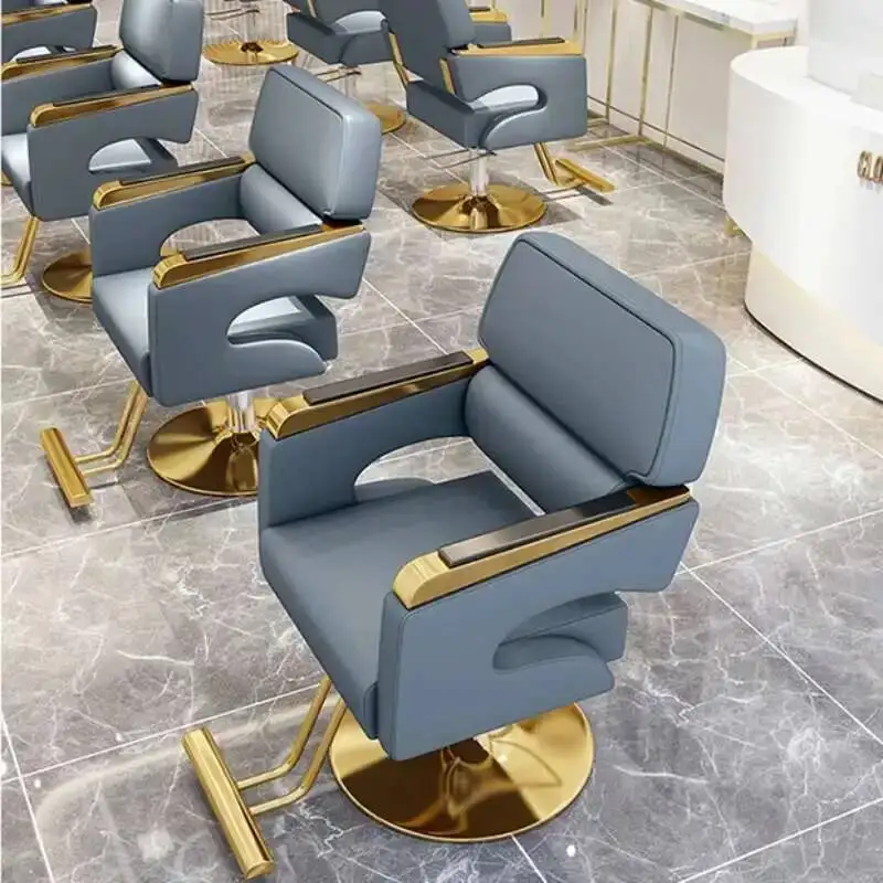 

Barber Simplicity Beauty Chairs Hairdressing Comfort Recliner Makeup Barber Chairs Adjustable Chaise Coiffeuse Furniture QF50BC