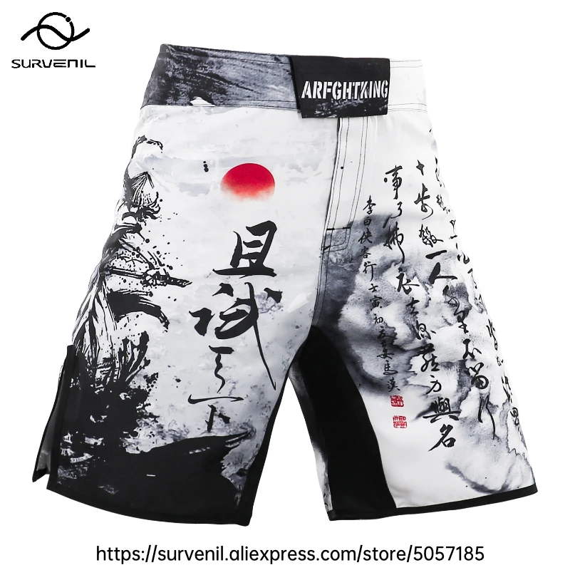 MMA Shorts Jiu Jitsu Muay Thai Pants Men's Fight Shorts Martial Arts BJJ Grappling Kickboxing Fighting Boxing Training Trunks - Image 3