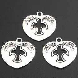 20pcs Silver Color 24x24.5mm Heart Dove Charms Love And Peace Pendant Fit DIY Jewelry Making Handcrafted Accessories SALE