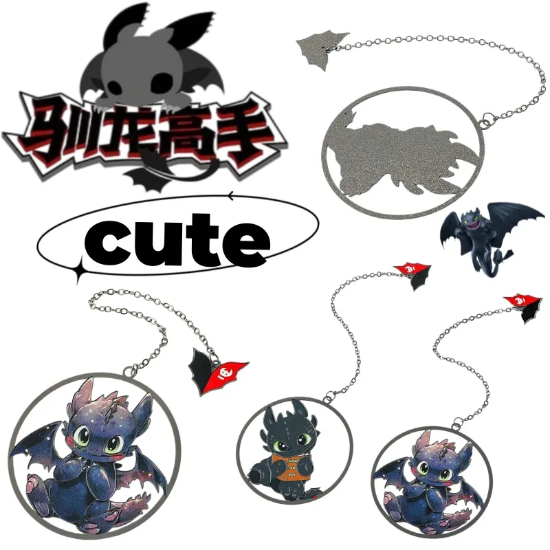 

Toothless Pendant Bookmark, High-Value Cartoon Cute Design, Exquisite, Stylish, Small and Portable Student Reading Accessory