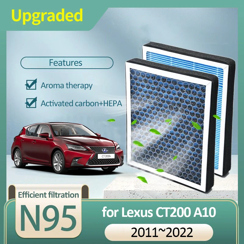 

Activated Carbon Air Filter for Lexus CT200 CT200h A10 2011~2022 2012 2013 2015 2017 2018 87139-50100 87139-06060 Accessories