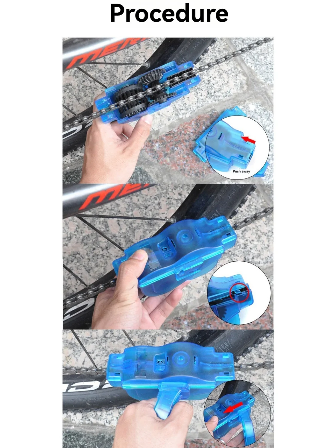 AliExpress NONE Portable bike chain washer/cleaner, road bike chain washer tool