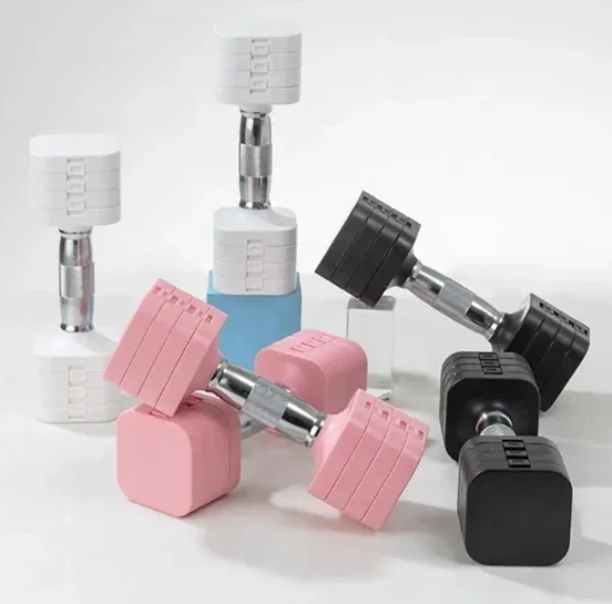 مجموعة دمبل اللياقة البدنية المنزلية القابلة للتعديل بوزن مباشر من المصنع (إصدار نسائي) 10 كجم لممارسة اليوجا معدات اللياقة البدنية البلاستيكية