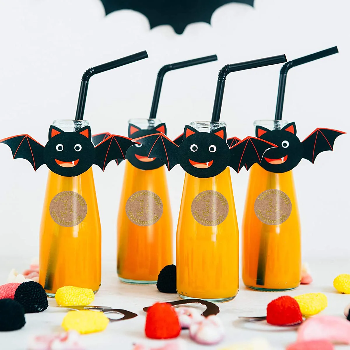 

500Pcs Thank You Sticker Kraft Paper Handmade Heart Shape Sealing Stickers Baking Wrapping Labels Gift Packaging Adhesive