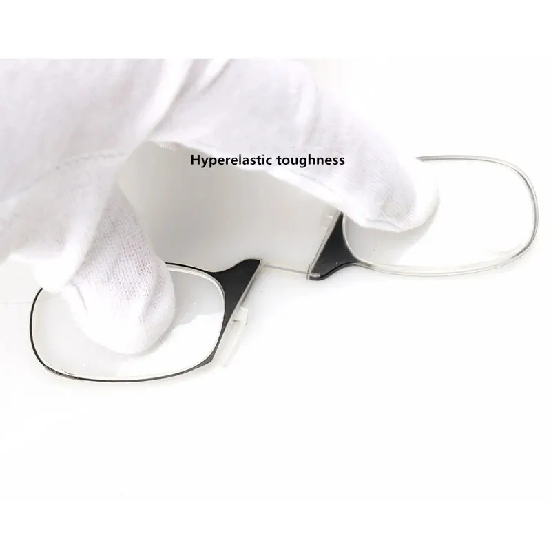 Fashion Nose Clip Reading Glasses Ultra Light and Convenient Mobile Phone Presbyopic Eyeglasses Retro Style HD Reading Glasses image 6