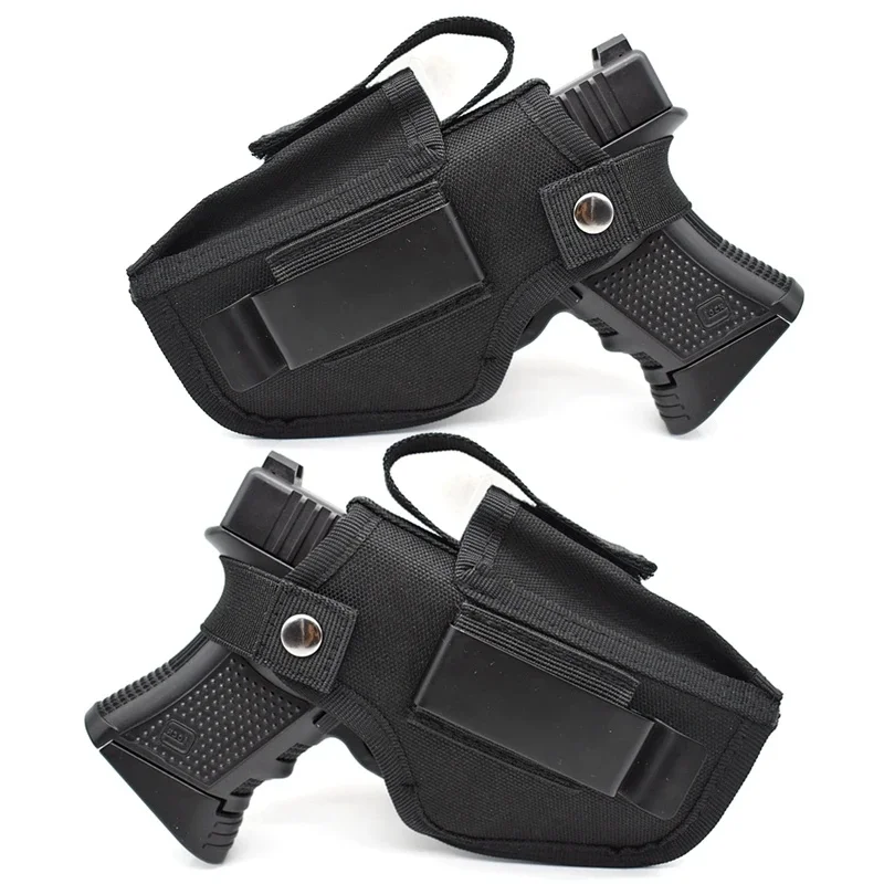 1/2/3/4pcs Tactical  Right&Left Hand Gun Holster Concealed Carry HolsterHolster Magazine Pouch Interchangeable Metal Clip