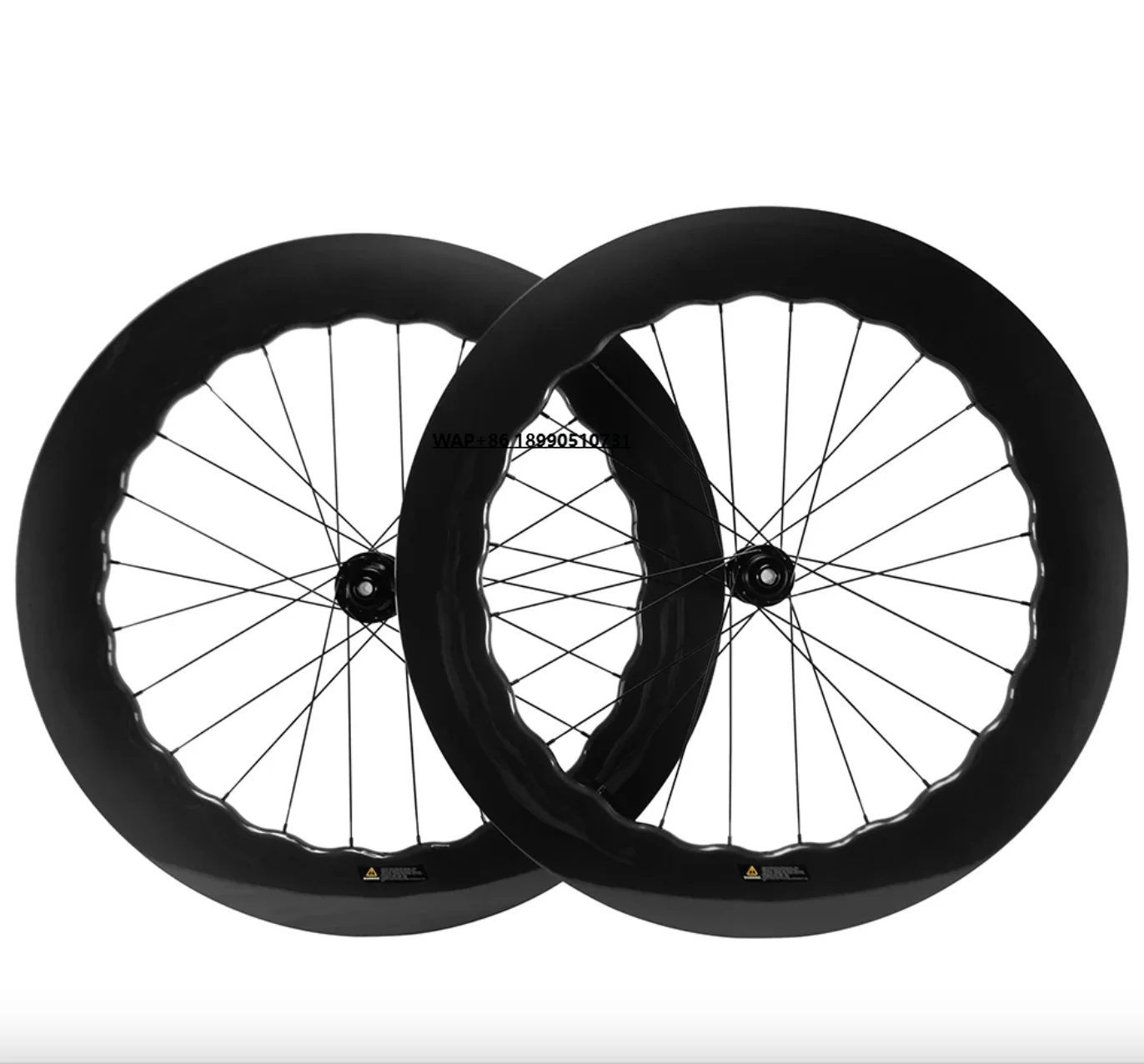 

700C 7580 80mm Disc Brake Carbon Wheels 25mm Tubeless Disc Brake Carbon Wheelset