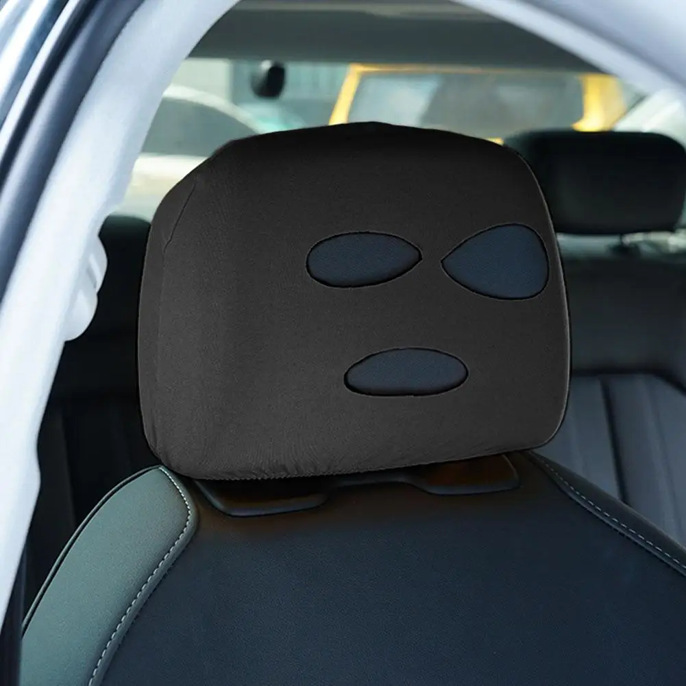 

1pc Car Back Headrest Cover Face Cover Auto Dustproof Covers Pillow Car Accessories Headrest Covers Car F8c5