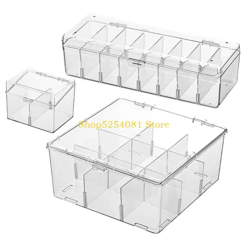 AXYC Modulars Stackable Transparent Hot Trading Card Deck Box Large Capacity Container With Secure Lid