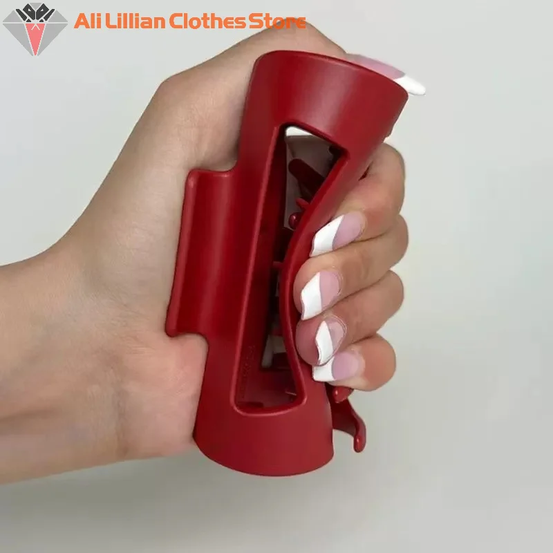 Pinzas de pelo de tiburón de silicona para mujer, pinza de pelo elástica suave protectora para la cabeza trasera, pinza de garra no dispapable Flexible y duradera