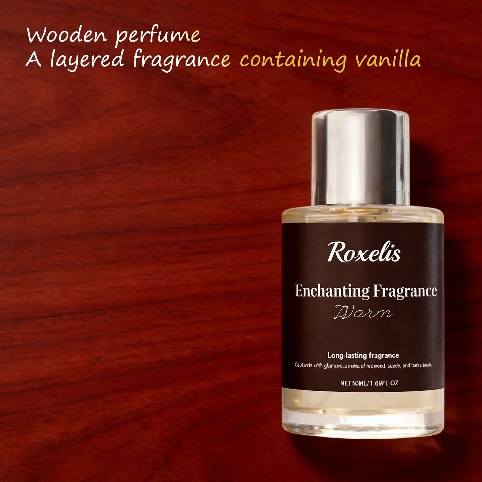 

Аромат Roxelis Woody Amber: элегантный, натуральный, свежий, стойкий, для ежедневного использования и свиданий.