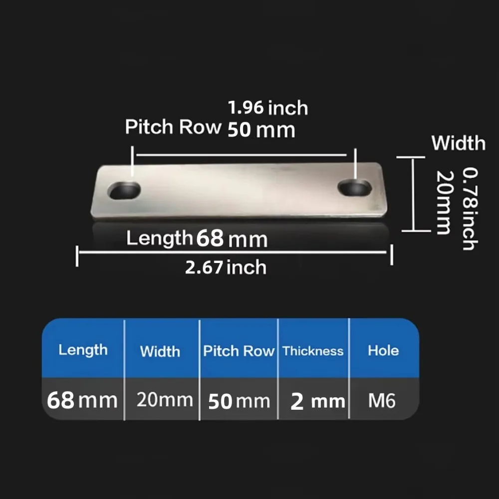 New M6 Bus Bars Connector Flat Nickel-plated Copper Battery Busbar Copper Busbar Lifepo4 Cell Lithium