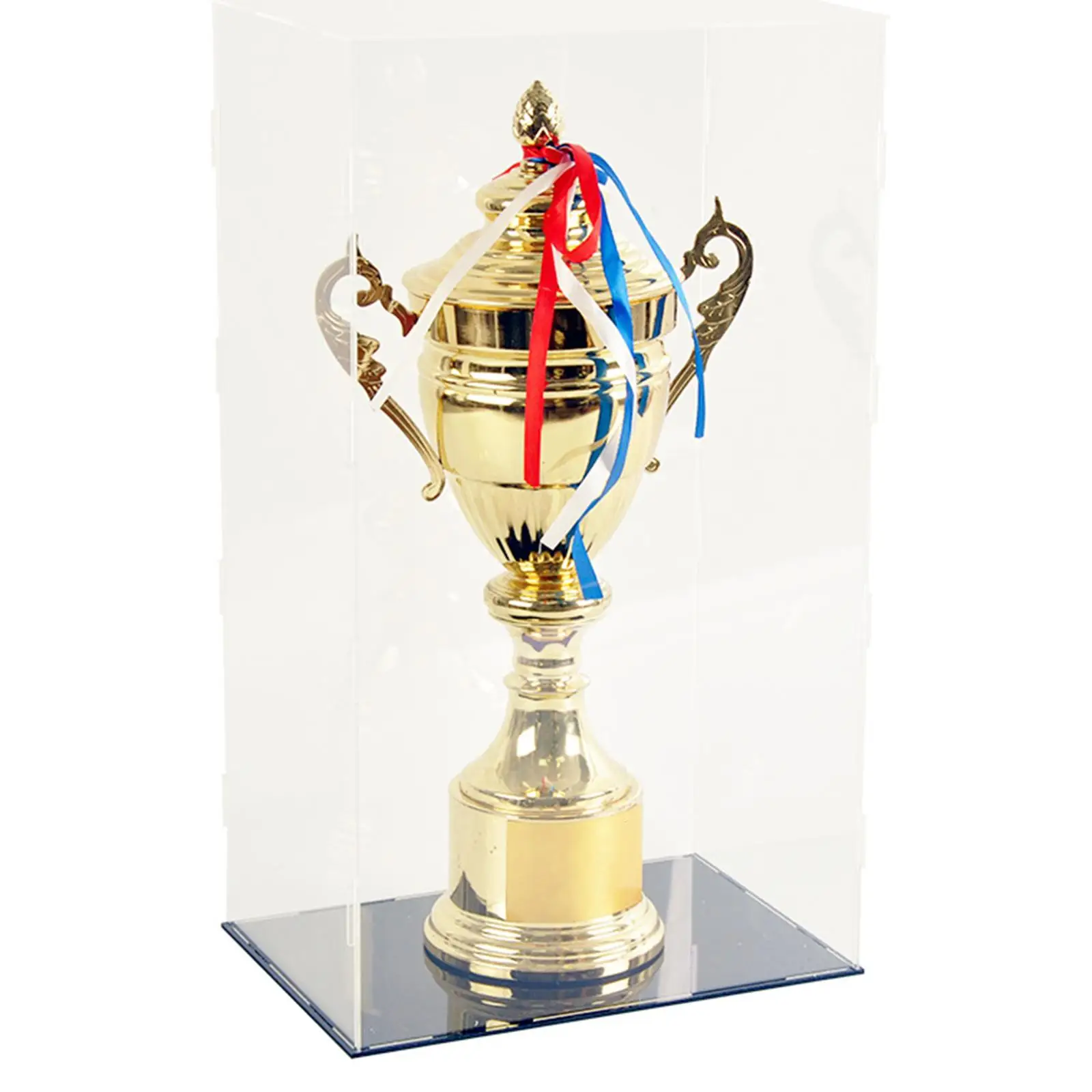 Acrylic Display Case Trophy Cup Showcase for Dolls Model Cars Action Figures