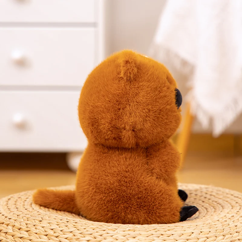 Simulación de dibujos animados Anime encantador castor Animal muñeco de peluche lindo castor juguetes de peluche muñecas hechas a mano para niños regalos de alta calidad