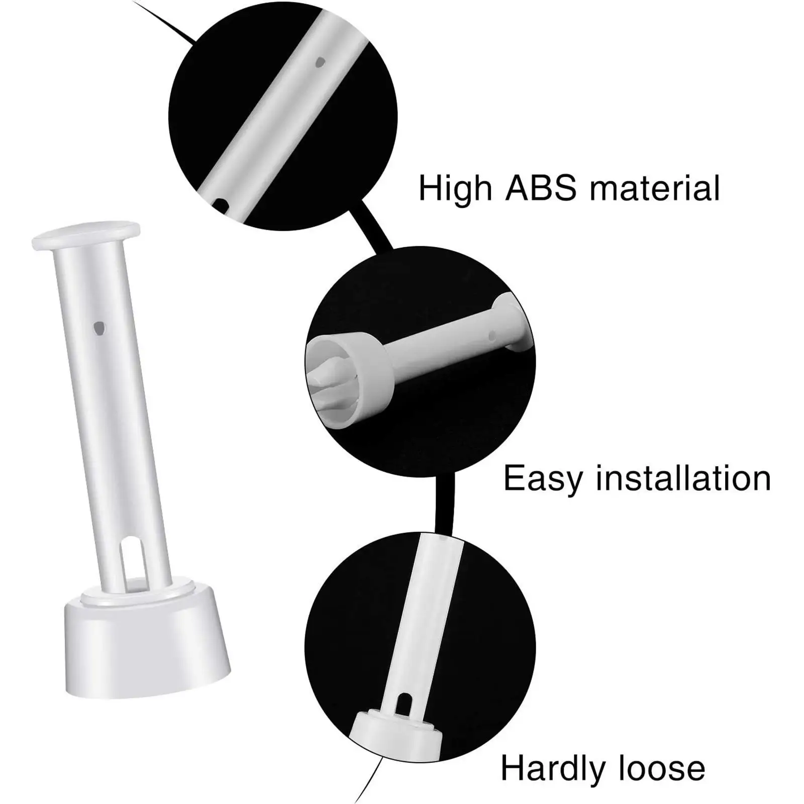 

Durable ABS Plastic Pool Joint Pins Replacement Set with Rubber Seals for Frame Pools Swimming Pool Accessory
