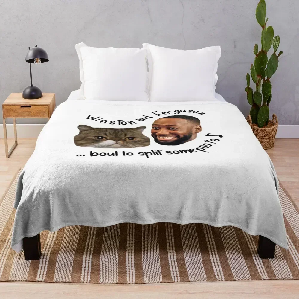 Music Retro New Girl Winston And Ferguson Gifts Music Fans Throw Blanket Soft Bed Multi-Purpose wednesday Blankets