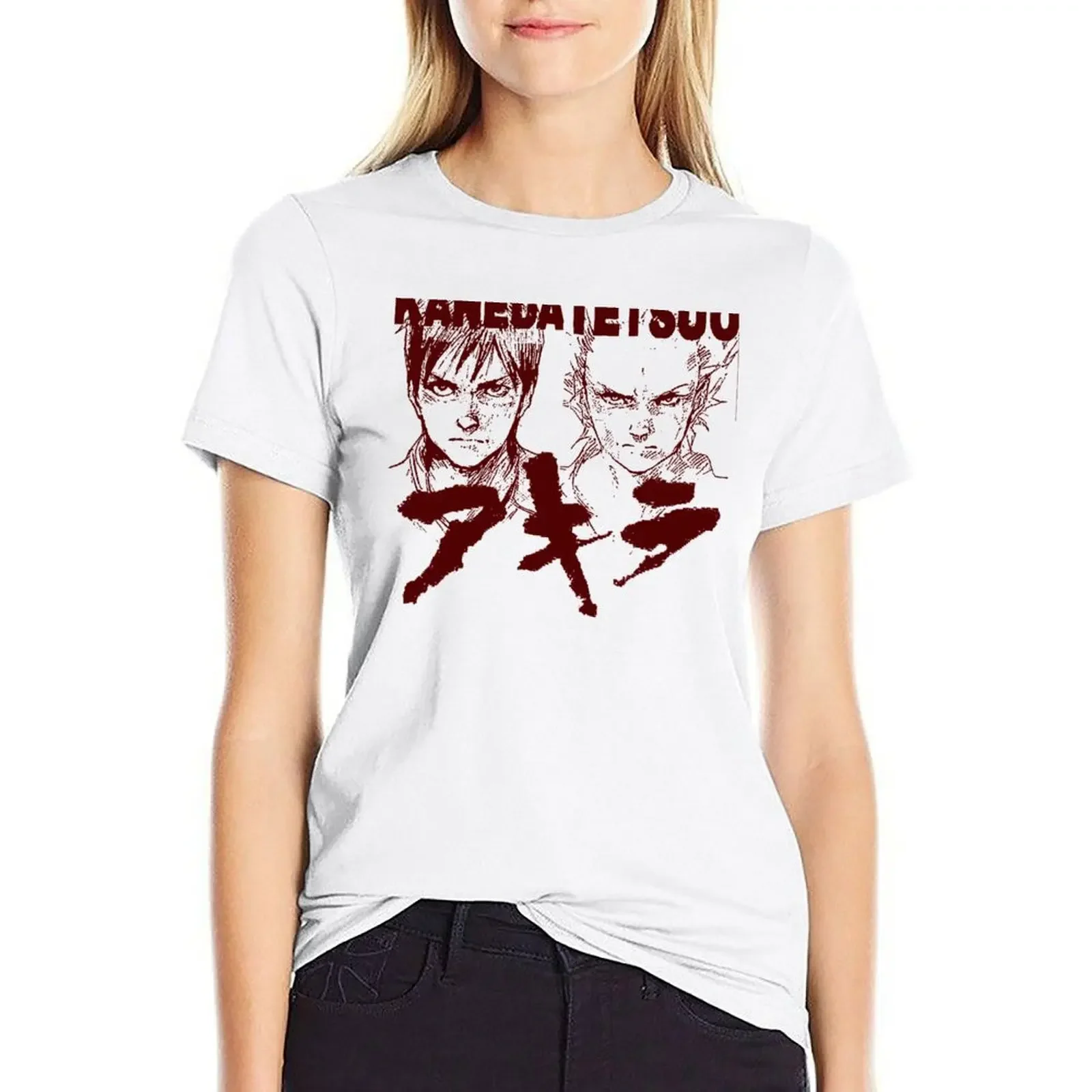 

Kaneda VS Tetsuo T-shirt funny cute tops white t-shirts for Women