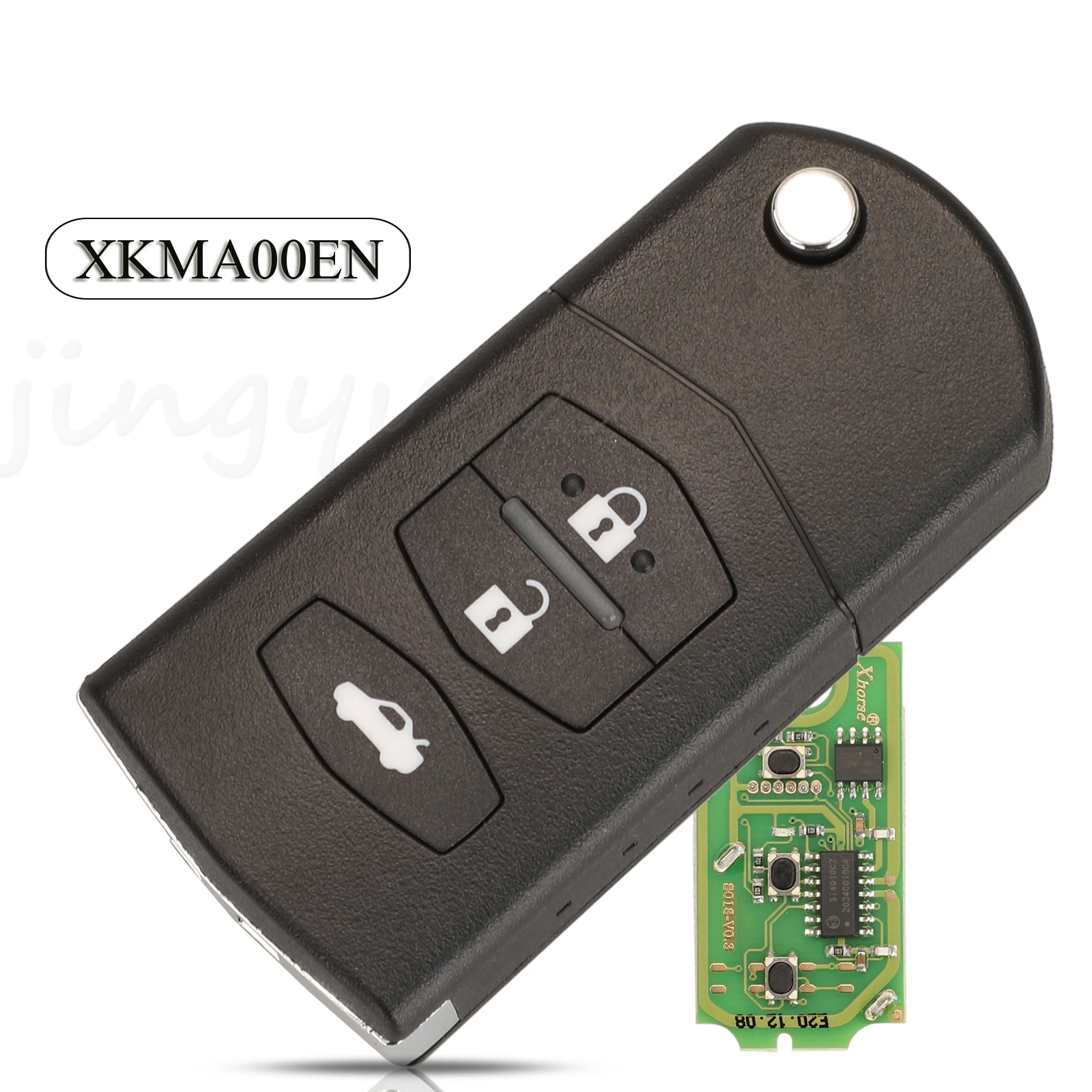 

Jingyuqin 5 шт. Xhorse XKMA00EN Универсальный дистанционный брелок для Mazda Type для VVDI Key Tool 3 кнопки