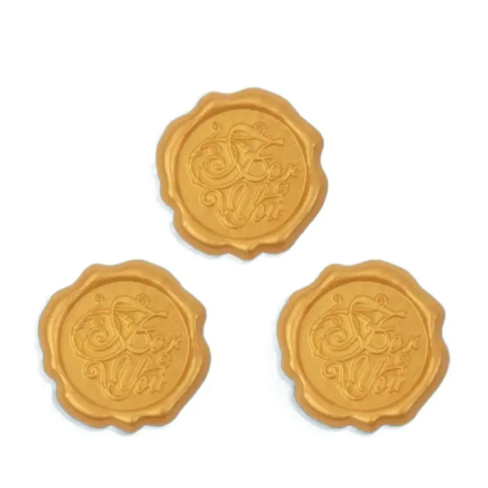 20Pcs Steric Sealing Wax Stickers Jubilant Retro Package Seal Decals Textured Invitation Letter Wrapping Sealing Stickers