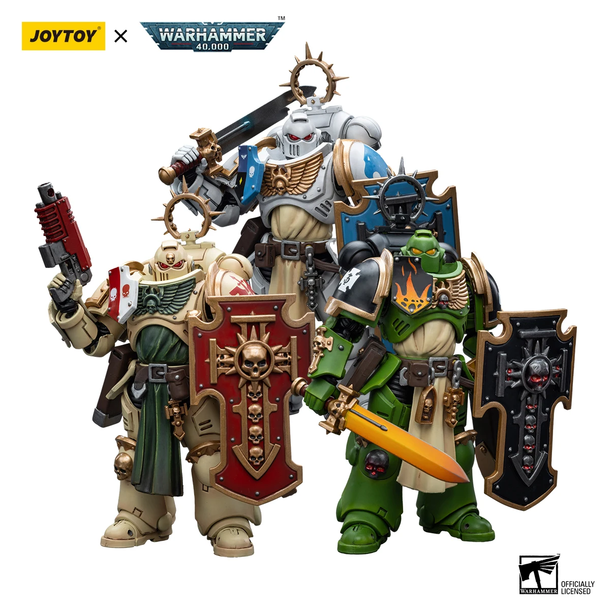 [Pre-Order] 1/18 JOYTOY Warhammer 40K Action Figure Astra Militarum Cadian Command Squad&Bladeguard Veteran Model Boy Gift